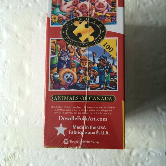 New Dowdle Two Pack Jigsaw Puzzle 100 Pieces Animal of Canada Three Little Pigs - Picture 7 of 7